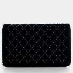 مملوكة مسبقًا Chanel Velvet Embellished Wallet On Chain (WOC)