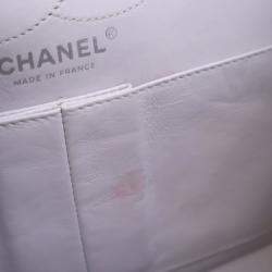 Pre Owned Chanel Grey Aged Calfskin Reissue 2.55 Flap Bag 226