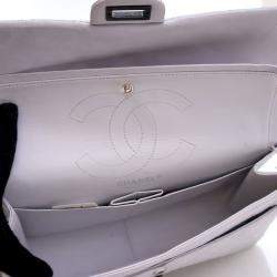 Pre Owned Chanel Grey Aged Calfskin Reissue 2.55 Flap Bag 226