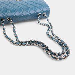 Pre Owned حقيبة شانيل جامبو لامبسكين كلاسيك غطاء مفرد