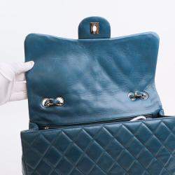 Pre Owned حقيبة شانيل جامبو لامبسكين كلاسيك غطاء مفرد