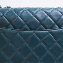 Pre Owned حقيبة شانيل جامبو لامبسكين كلاسيك غطاء مفرد