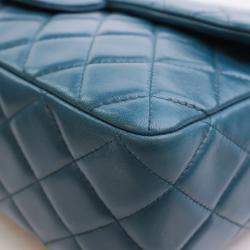 Pre Owned حقيبة شانيل جامبو لامبسكين كلاسيك غطاء مفرد