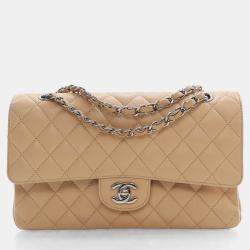 Pre Owned Chanel Medium Caviar Classic Double Flap Bag