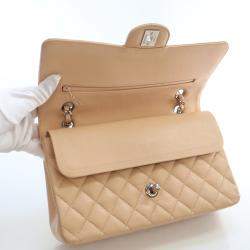 Pre Owned Chanel Medium Caviar Classic Double Flap Bag