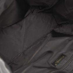 مملوكة مسبقًا حقيبة يد شانيل ترافل لاين جاكار نايلون سوداء