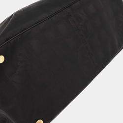 مملوكة مسبقًا حقيبة يد شانيل ترافل لاين جاكار نايلون سوداء