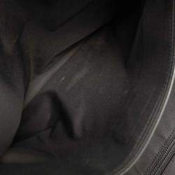 Pre Owned حقيبة يد شانيل سوداء جاكار نايلون تراڤل لاين توت