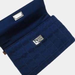 Pre Owned حقيبة شانيل بحرية ساتان مادموزيل لوك شوكو بار