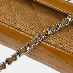 Pre Owned حقيبة كتف شانيل مادوموازيل لوك قطن بني شرق غرب