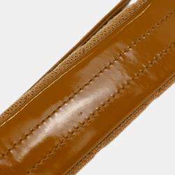 Pre Owned حقيبة كتف شانيل مادوموازيل لوك قطن بني شرق غرب