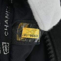 Pre Owned حقيبة ظهر شانيل سبور بلاك نايلون شوكو بار