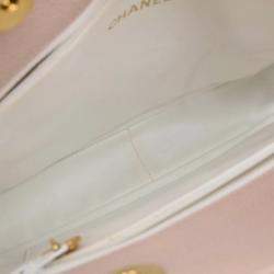 Pre Owned Chanel Pink Calfskin Leather Tote Bag