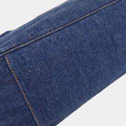 Pre Owned Chanel Blue Denim Handbag