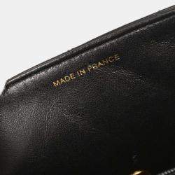 Pre Owned حقيبة كتف شانيل ديانا صغيرة جلد خروف أسود