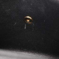 Pre Owned Chanel Black Calfskin Top Handle Handbag