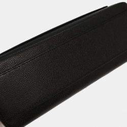 Pre Owned Chanel Black Calfskin Top Handle Handbag