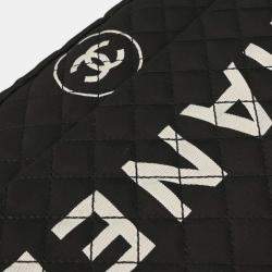 مملوكة مسبقًا حقيبة كتف شانيل جلد أسود لامع flap مستقيم