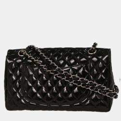 مملوكة مسبقًا Chanel Black Patent Leather Shoulder Bag