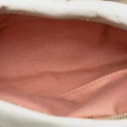 Pre Owned حقيبة شانيل بالوشون سباحة منتصف الليل جلد العجل مبطن أبيض