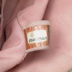 Pre Owned Chanel Pink Mini Rectangular Classic Tweed Single Flap