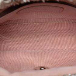 Pre Owned Chanel Pink Mini Rectangular Classic Tweed Single Flap