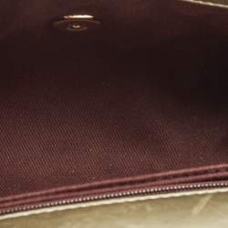 مملوكة مسبقًا حقيبة يد علوية شانيل كوكو جلد مبطن ذهبي صغير مقبض عتيق