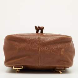 Pre Owned حقيبة ظهر شانيل أربطة CC فينتدج جلد كافيار سوداء