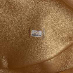 Pre Owned حقيبة شانيل سلاسل جميعها جلد حمل مبطن أسود