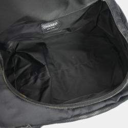 مملوكة مسبقًا حقيبة شانيل بلاك جاكار نايلون فانتي للسفر