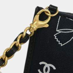 مملوكة مسبقًا Chanel Navy Canvas Icon Chain Handbag
