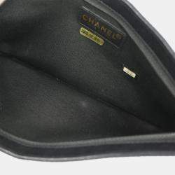 مملوكة مسبقًا Chanel Navy Canvas Icon Chain Handbag