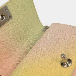 Pre Owned Boy Chanel Pastel Color Calfskin Mini Shoulder Bag