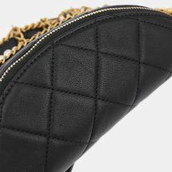 مملوكة مسبقًا حقيبة خصر شانيل جلد عجل أسود كل شيء عن السلاسل