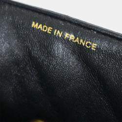 مملوكة مسبقًا حقيبة بيد علوية شانيل جلد عجل أسود