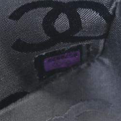 مملوكة مسبقًا حقيبة كتف شانيل خياطة برية جلد عجل أسود غطاء فردي