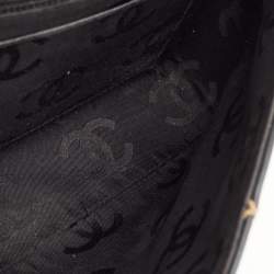 Pre Owned Chanel Black Wild Stitch Surpique Quilted Leather Bag