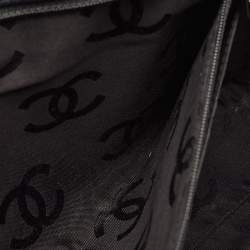 Pre Owned Chanel Black Wild Stitch Surpique Quilted Leather Bag