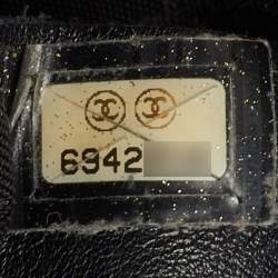 Pre Owned Chanel Black Wild Stitch Surpique Quilted Leather Bag