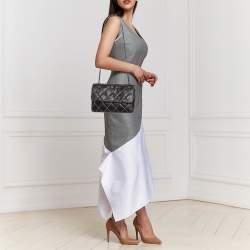 Pre Owned Chanel Black Wild Stitch Surpique Quilted Leather Bag