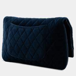 Pre Owned حقيبة كلتش شانيل 31 مخمل مبطن أزرق