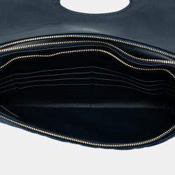 Pre Owned حقيبة كلتش شانيل 31 مخمل مبطن أزرق