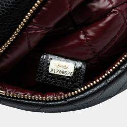 Pre Owned حقيبة كلتش شانيل فولدوفر جمال سي سي كافيار مبطنة سوداء