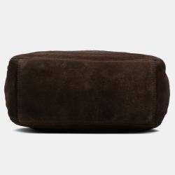 Pre Owned Chanel Brown CC Suede Tote