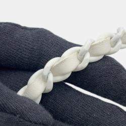 مملوكة مسبقًا حقيبة كتف سلسلة شانيل ماتلاسي علامة كوكو جلد الضأن أبيض