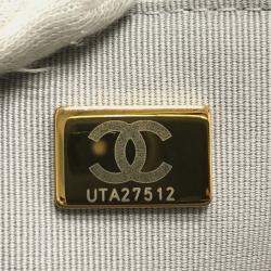 Pre Owned حقيبة يد/كتف شانيل ماتيلسي جلد الحمل رمادي