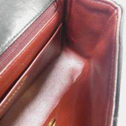 Pre Owned حقيبة شانيال جلد حمل شمواه