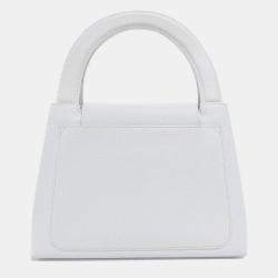 Pre Owned Chanel White Handbag