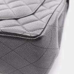 مملوكة مسبقًا حقيبة شانيلا ديسا ماتلاسي ٣٠ غطاء مفرد كتف جلد عجل محبب أسود