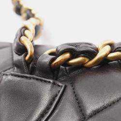 Pre Owned حقيبة ظهر شانيل ماتيلاس جلد الخروف أسود